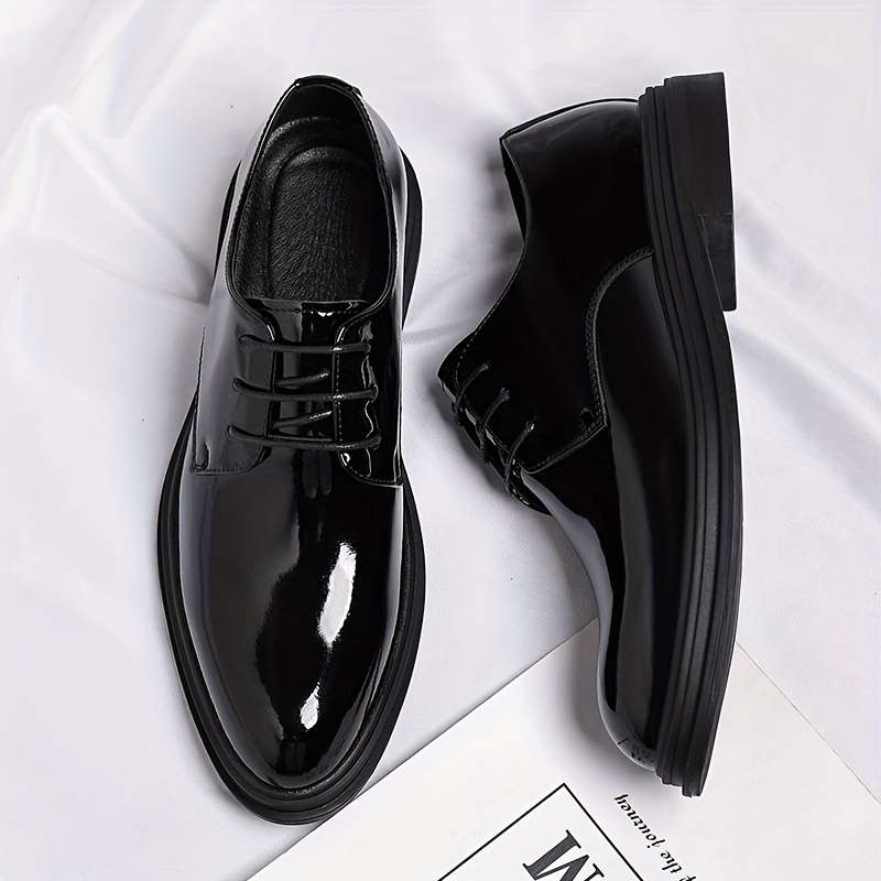Mens Leather Shoes Color Black Sizeuk 8