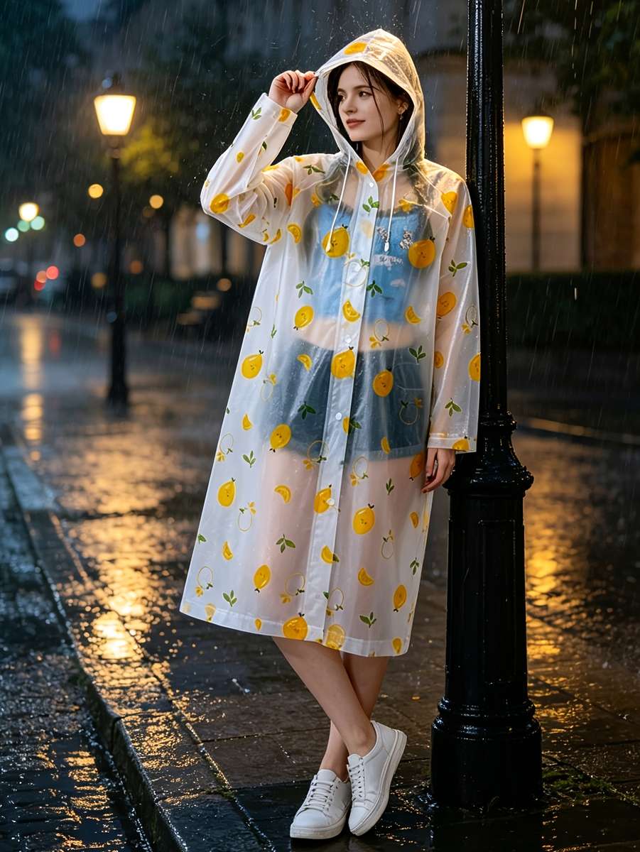 Raincoat Transparent Size Asian Onesize