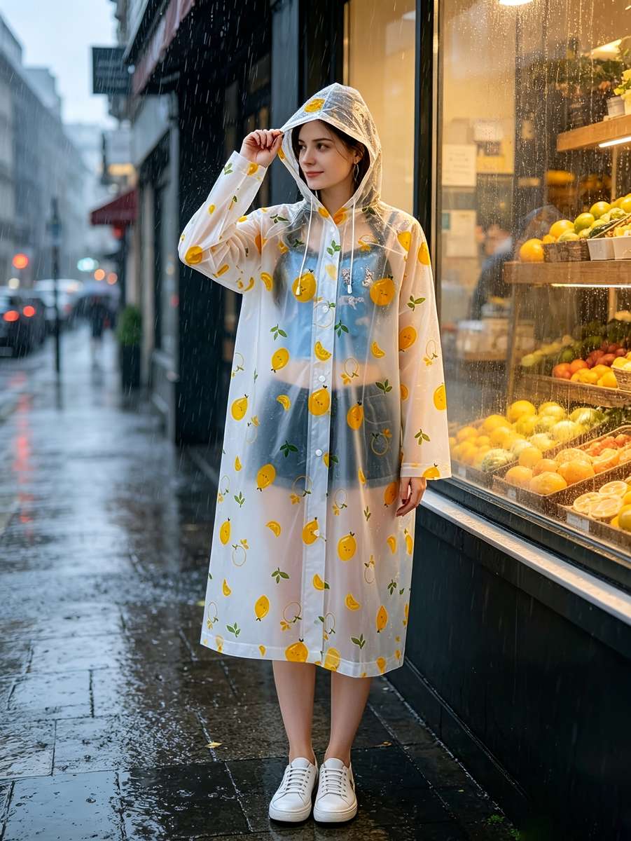 Raincoat Transparent Size Asian Onesize