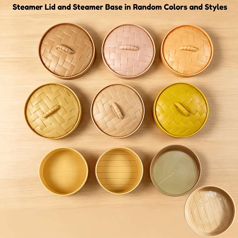 Squeezable Toys Color Random Style 2 Dumplings 1 Lid 1 Base