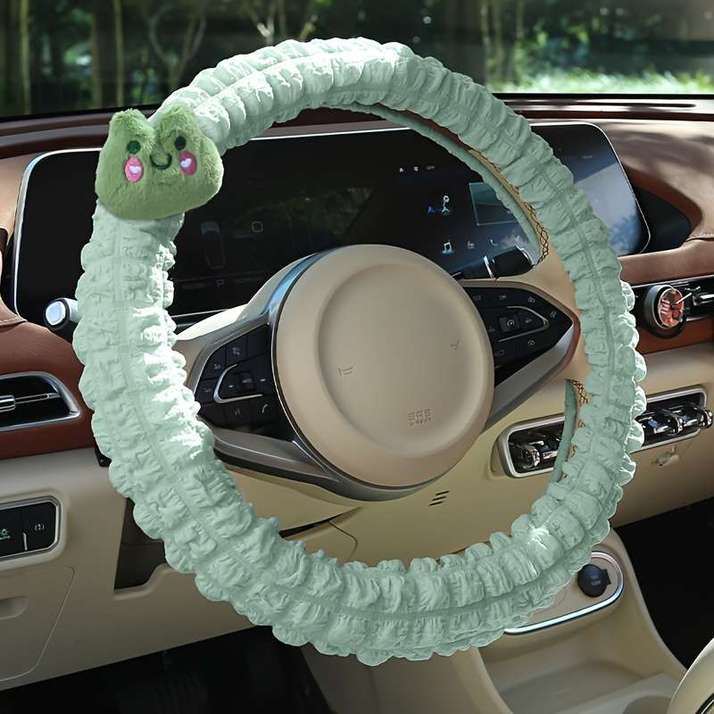Car Steering Wheel Cover Frog Green