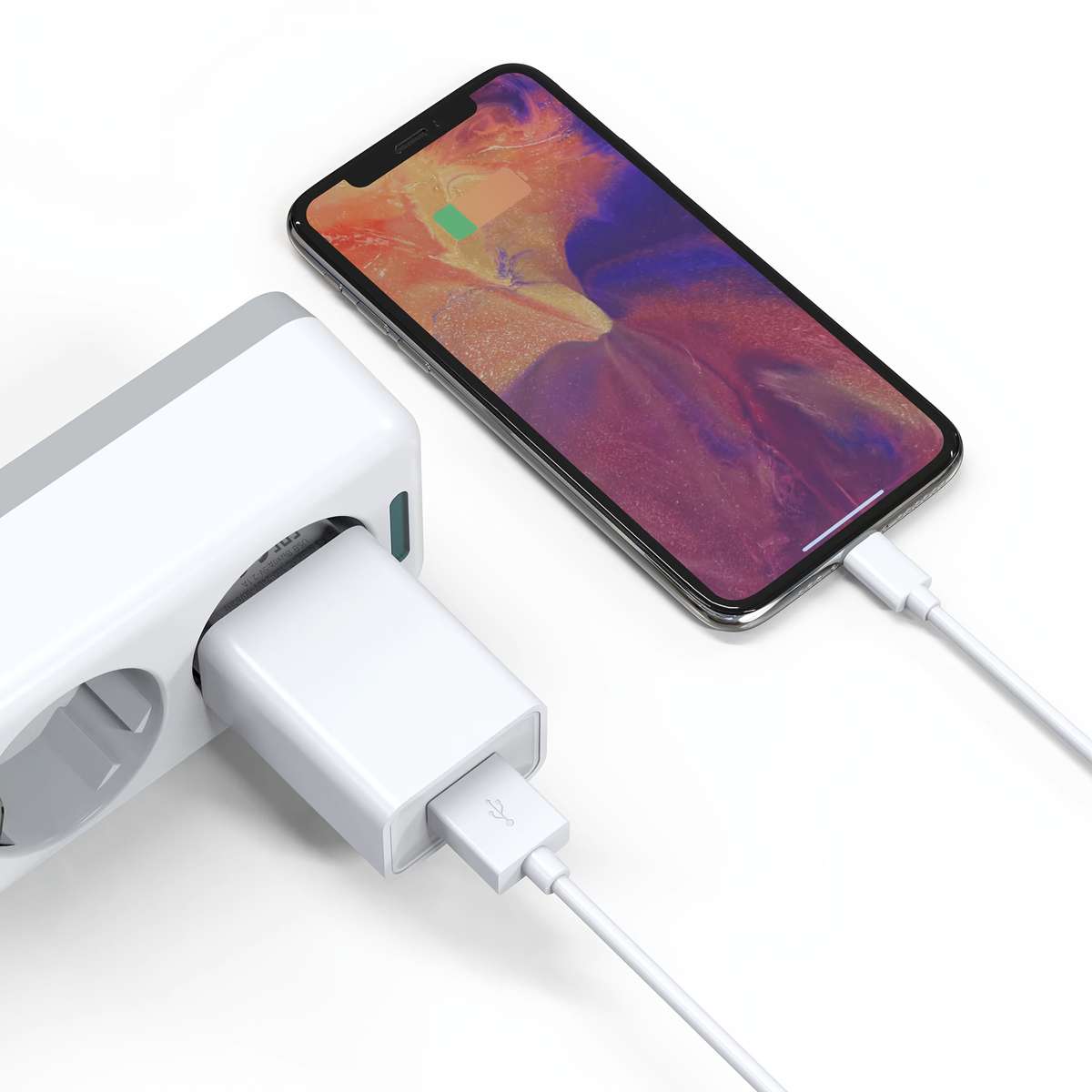 Charger Items 5Pcs White