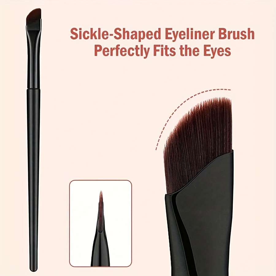 Makeup Brush Set Color 7Pcs All Black