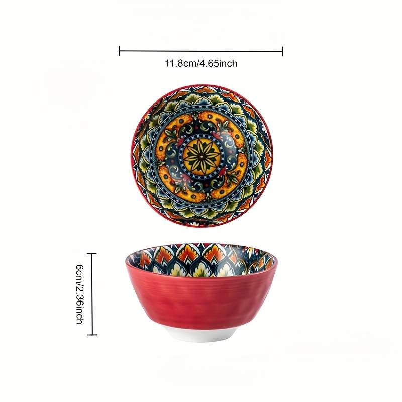 Bowl Color 4.5In 1Set Of 6Pcs