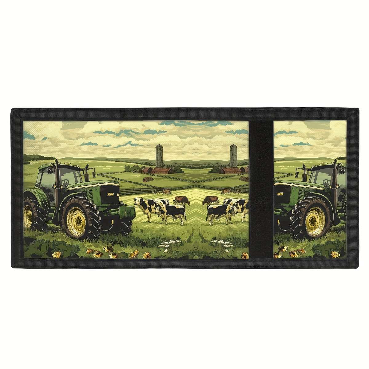 Casual Style Trifold Polyester Wallet