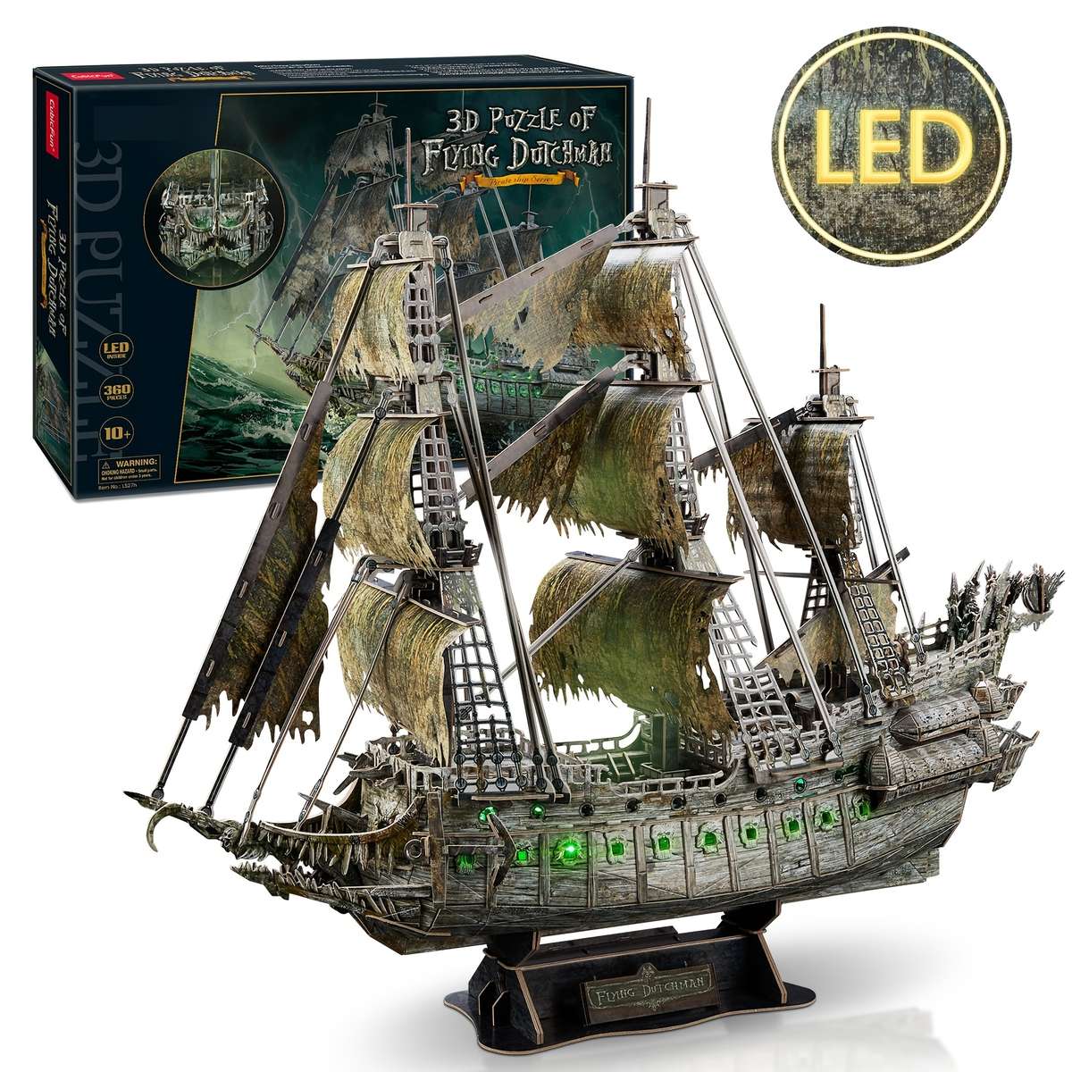 3D Jigsaw Puzzle Model Ship Items Flying Dutchman