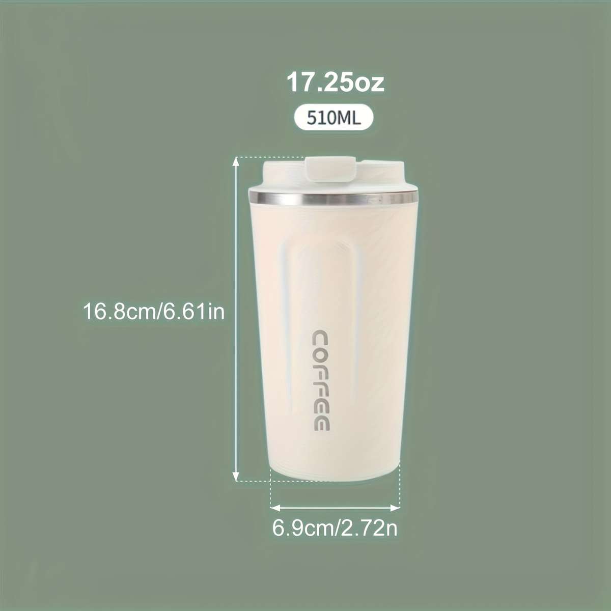 Water Cup Color White Size510Ml 1725Oz