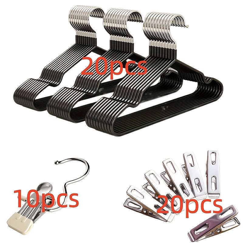 Clothes Rack Black Set Model 32Piece Set