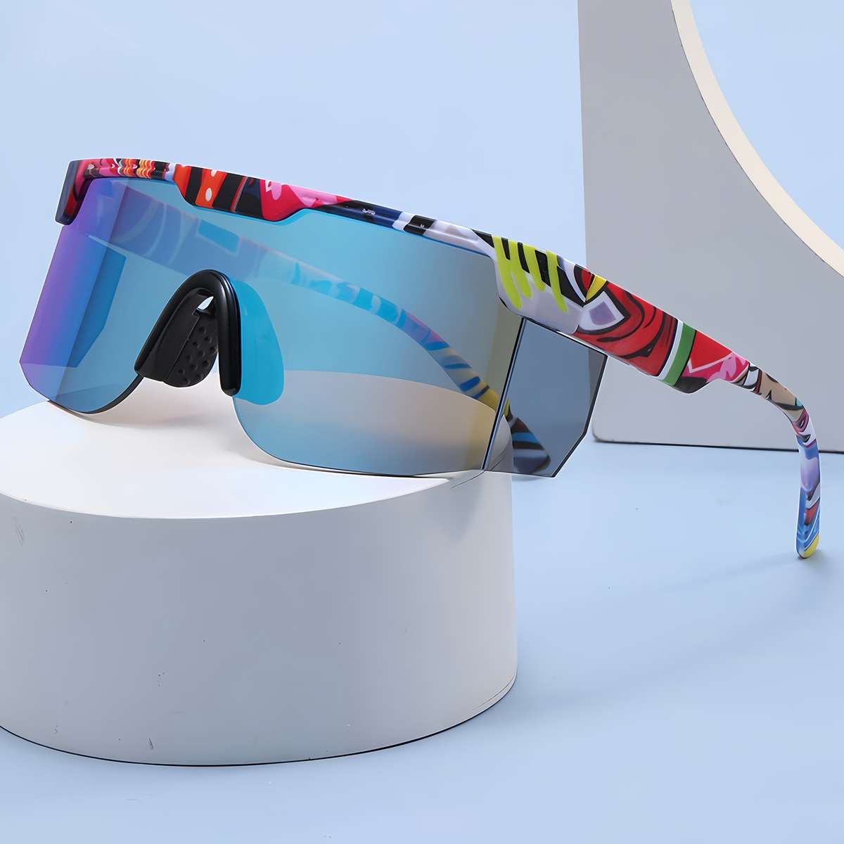 Cycling Glasses Color Speckled Frame Tea Tablets  Glasses Cloth