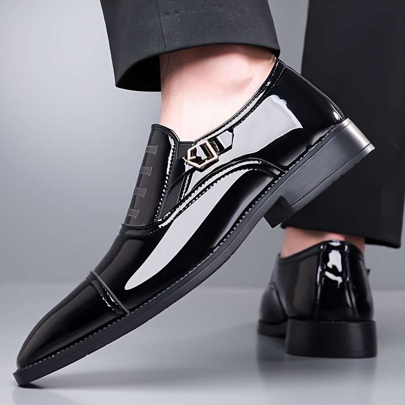 Mens Leather Shoes Color Black Sizeuk 10.5