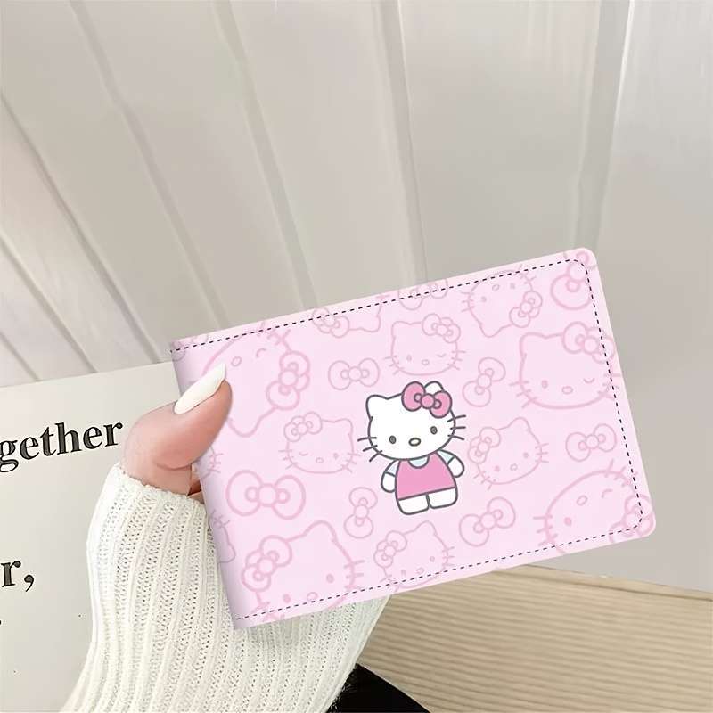 Sanrio Hello Kitty Pu Card Holdercute Wallet With 4 Slots