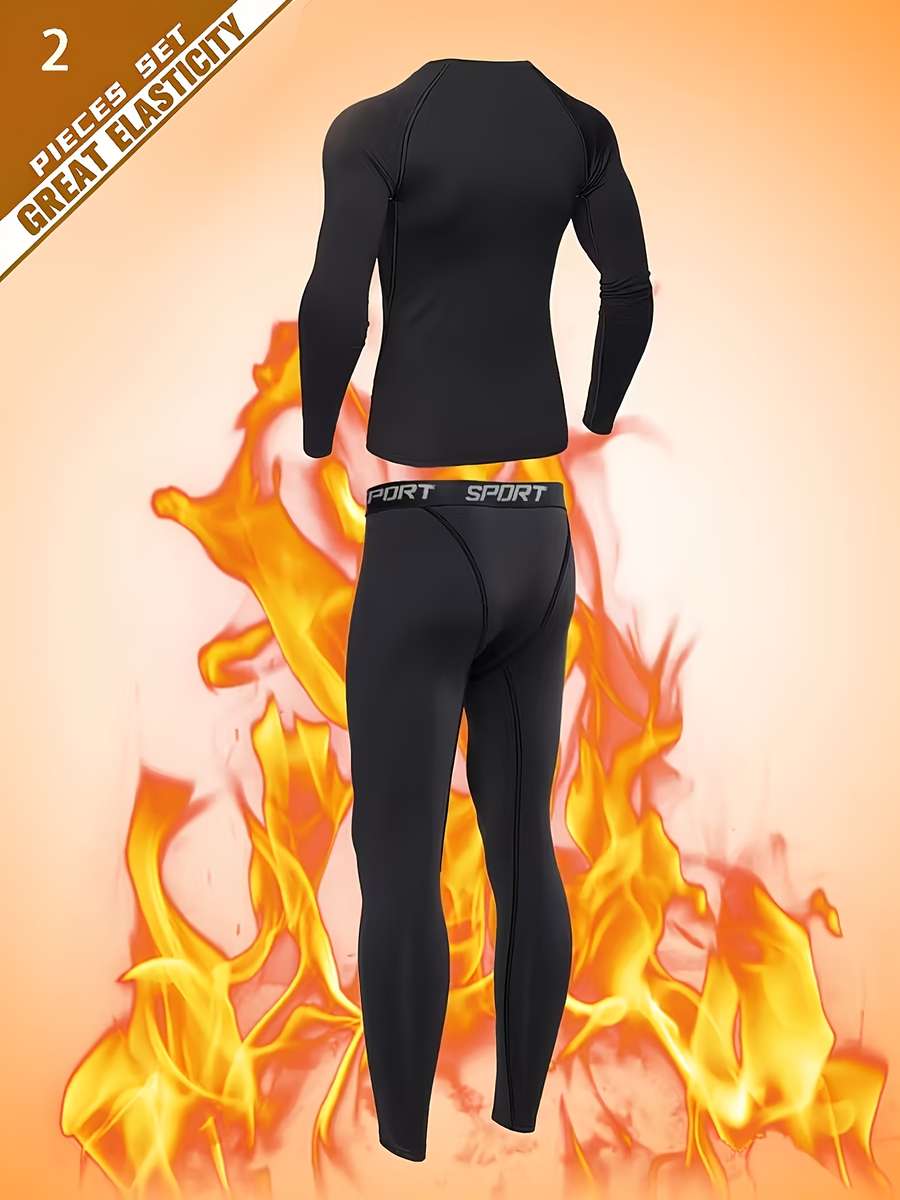 Thermal Underwear Color Black Sizexxl