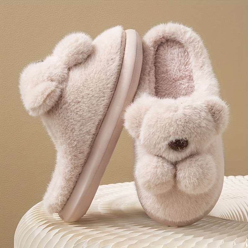 Cotton Slippers Color Bean Paste Color Sizeuk 7.5-8