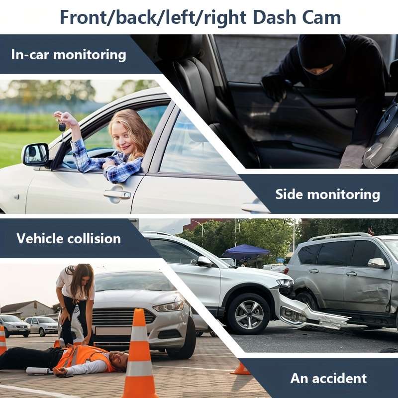 Dashcam Items Triple Camera   32Gb Card  No Rear Camera