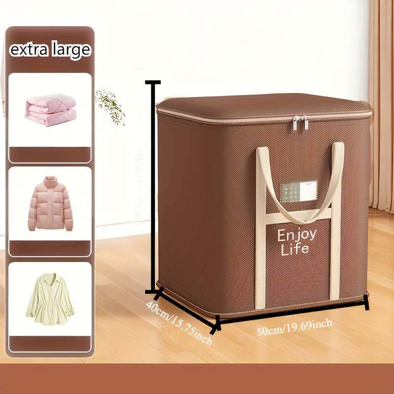 Storage Bag Color Khaki Extra Large 50*40 * 50 1 Pack