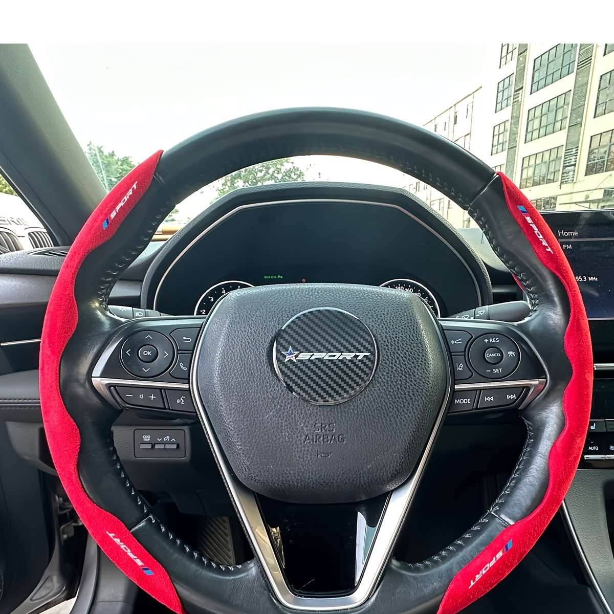 Car Steering Wheel Cover Red