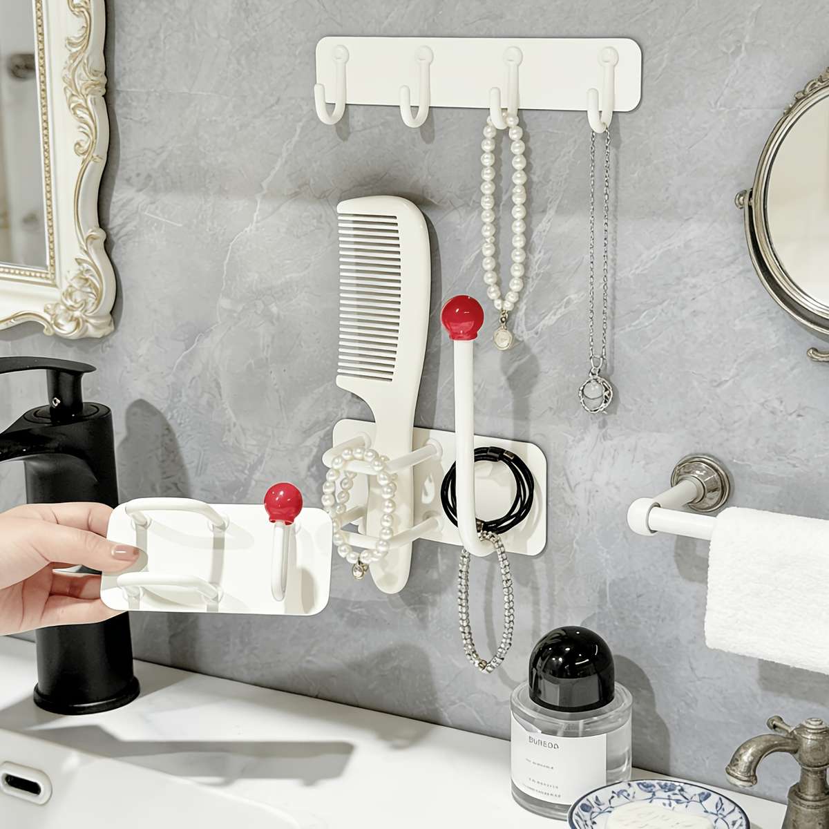 Bathroom Storage Rack Quantity 2Pcs Random Color