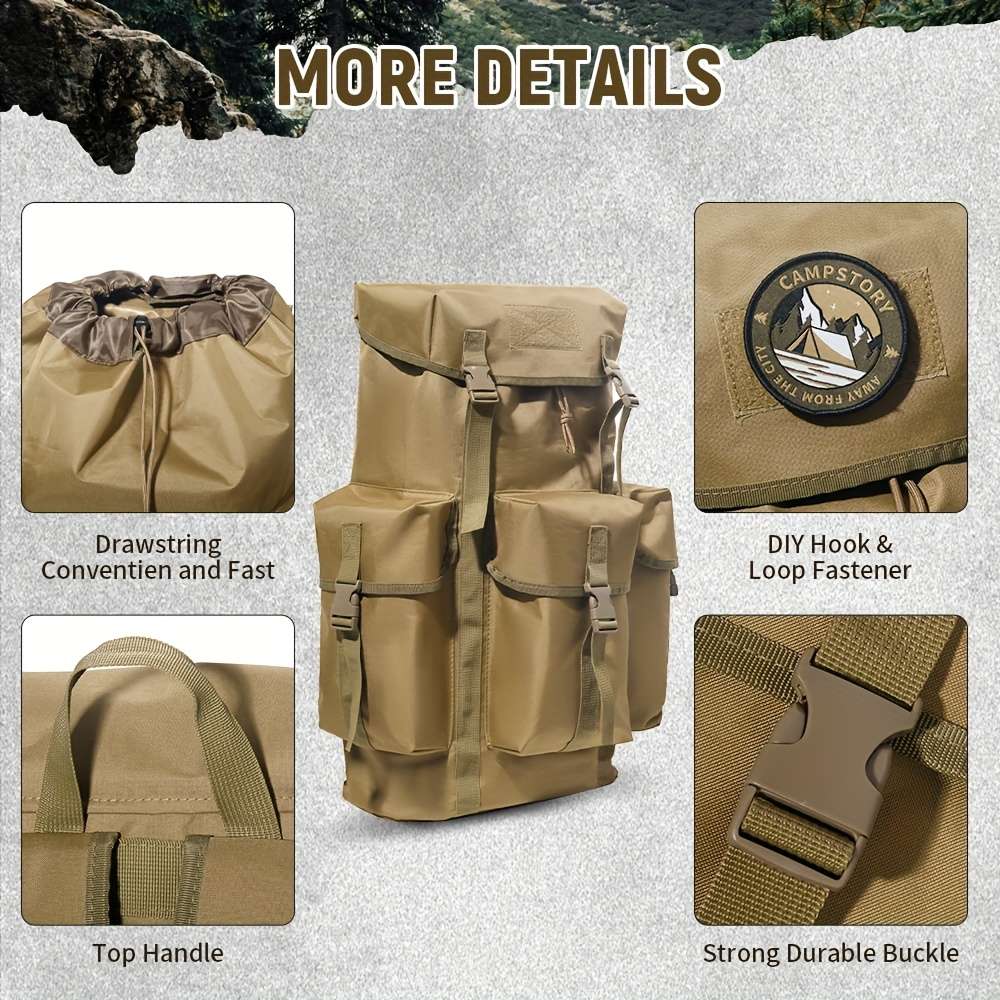 Men S Backpack Khaki 1