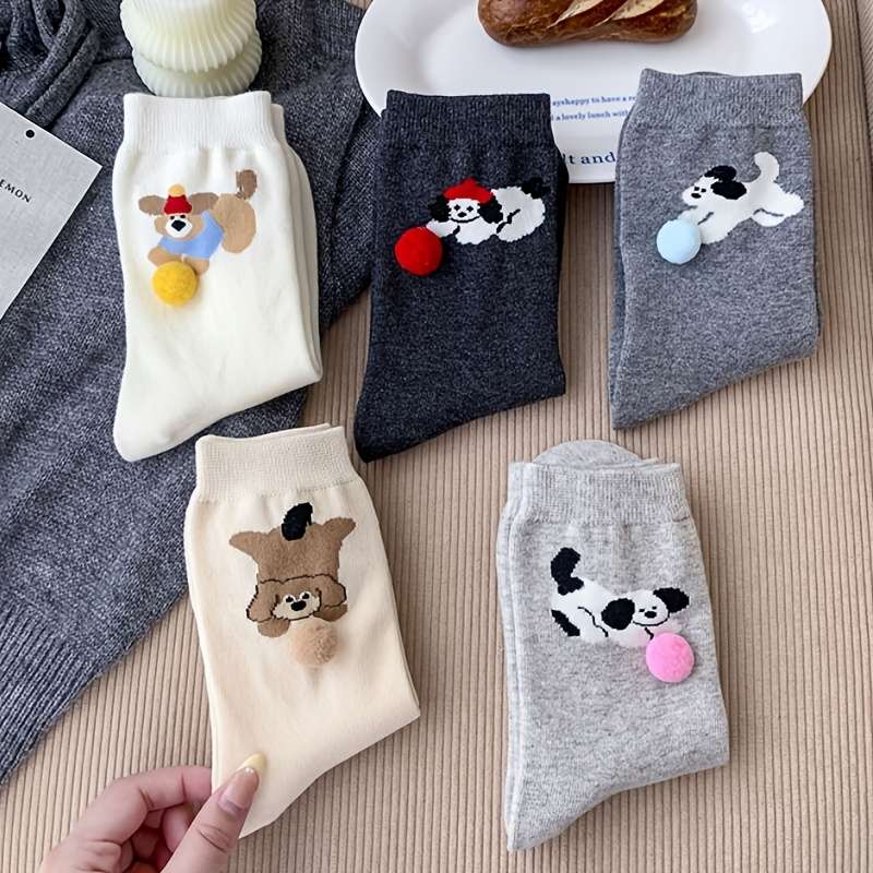 Women S Socks Color Five Pairs Size Asian Onesize