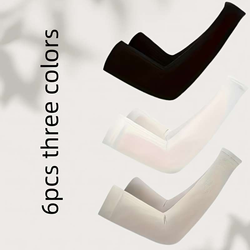 Sunscreen Sleeves Color White 2Pcs