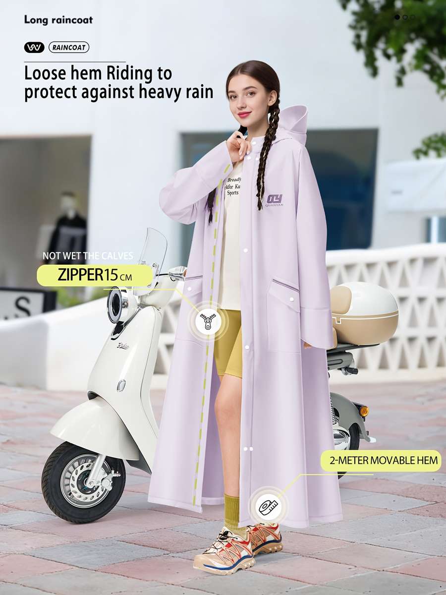 Raincoat Light Purple Size Asian M