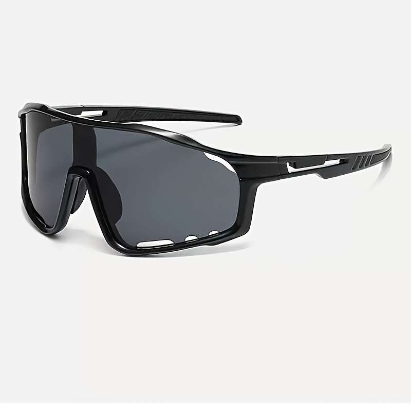 Cycling Glasses Color Bright Black Frame Gray Lens