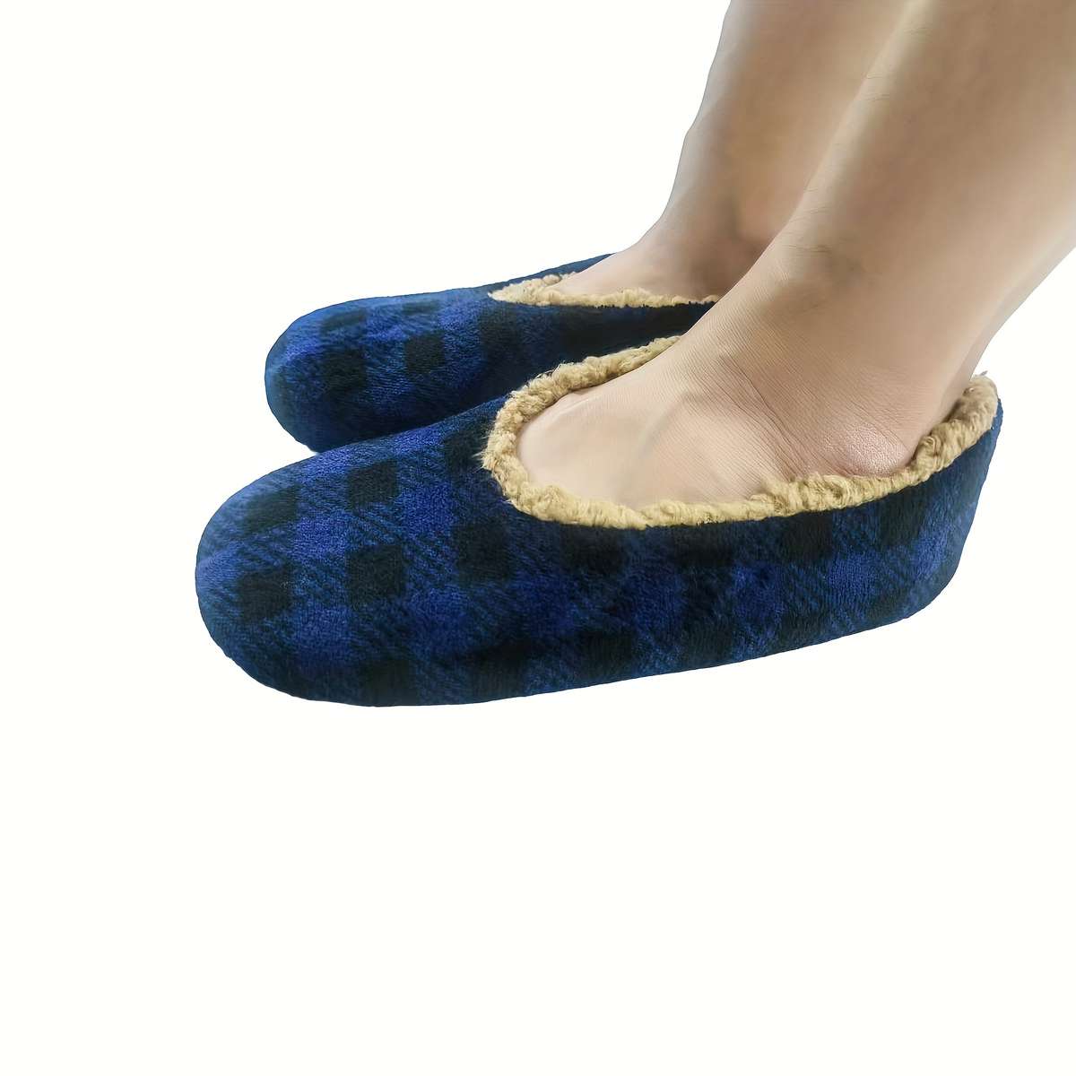 Cotton Slippers Color Navy Blue Sizeuk 8.5