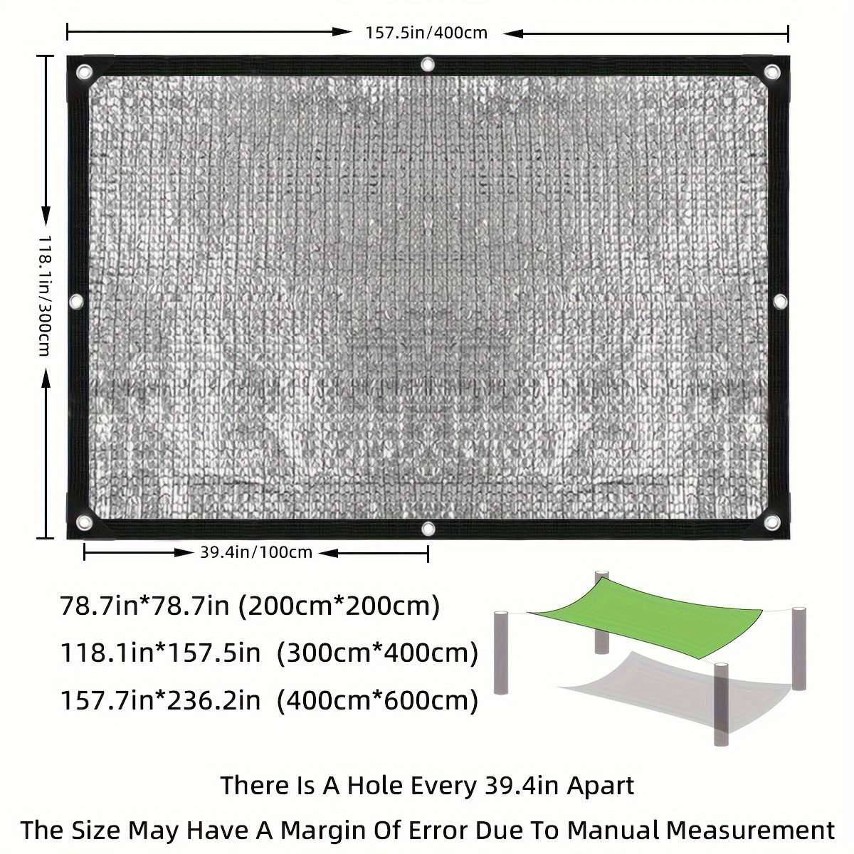Shade Net Size 4.01Meter*6.0Meter