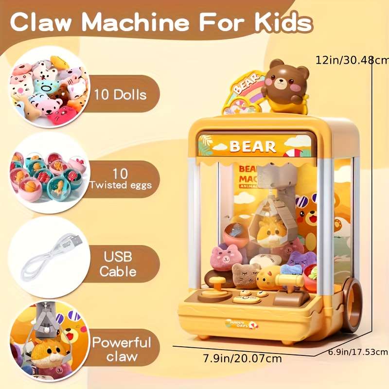 Childrens Toys Style Rainbow Rabbit10 Gashapon Balls  10 Random Dolls