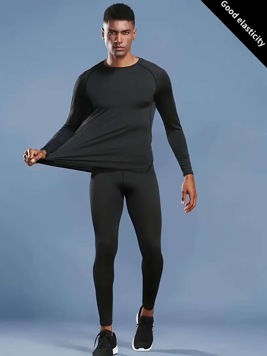 Thermal Underwear Color Black Black Line Sizel