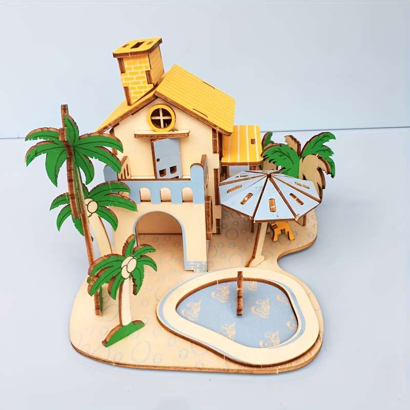 Building Toy Architectural Model Toy Set Style Binhai Xiaozhu