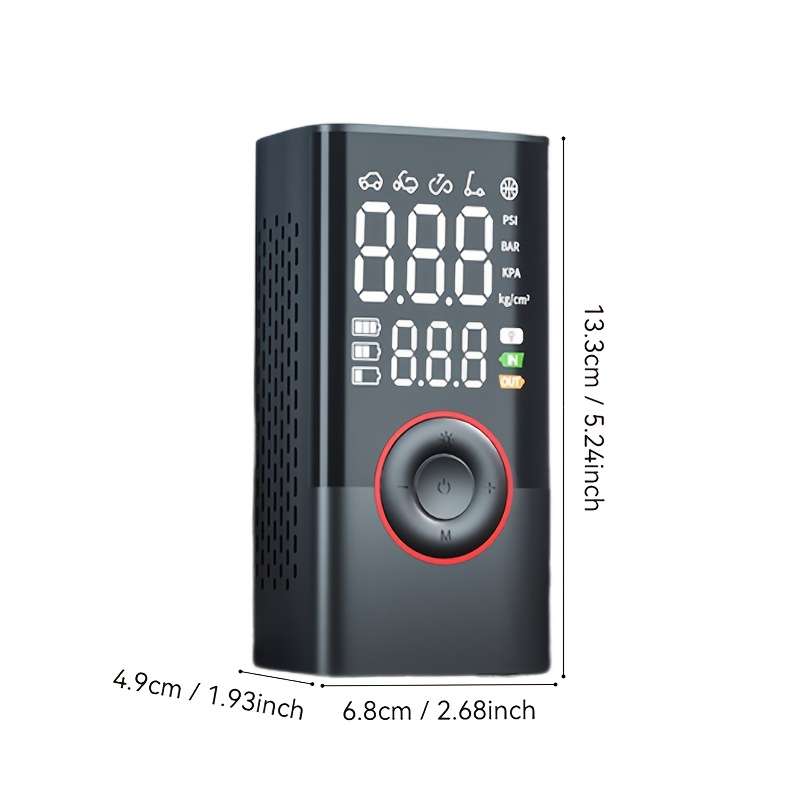 Multifunctional Smart Wireless Digital Display Portable Car Tire Pump