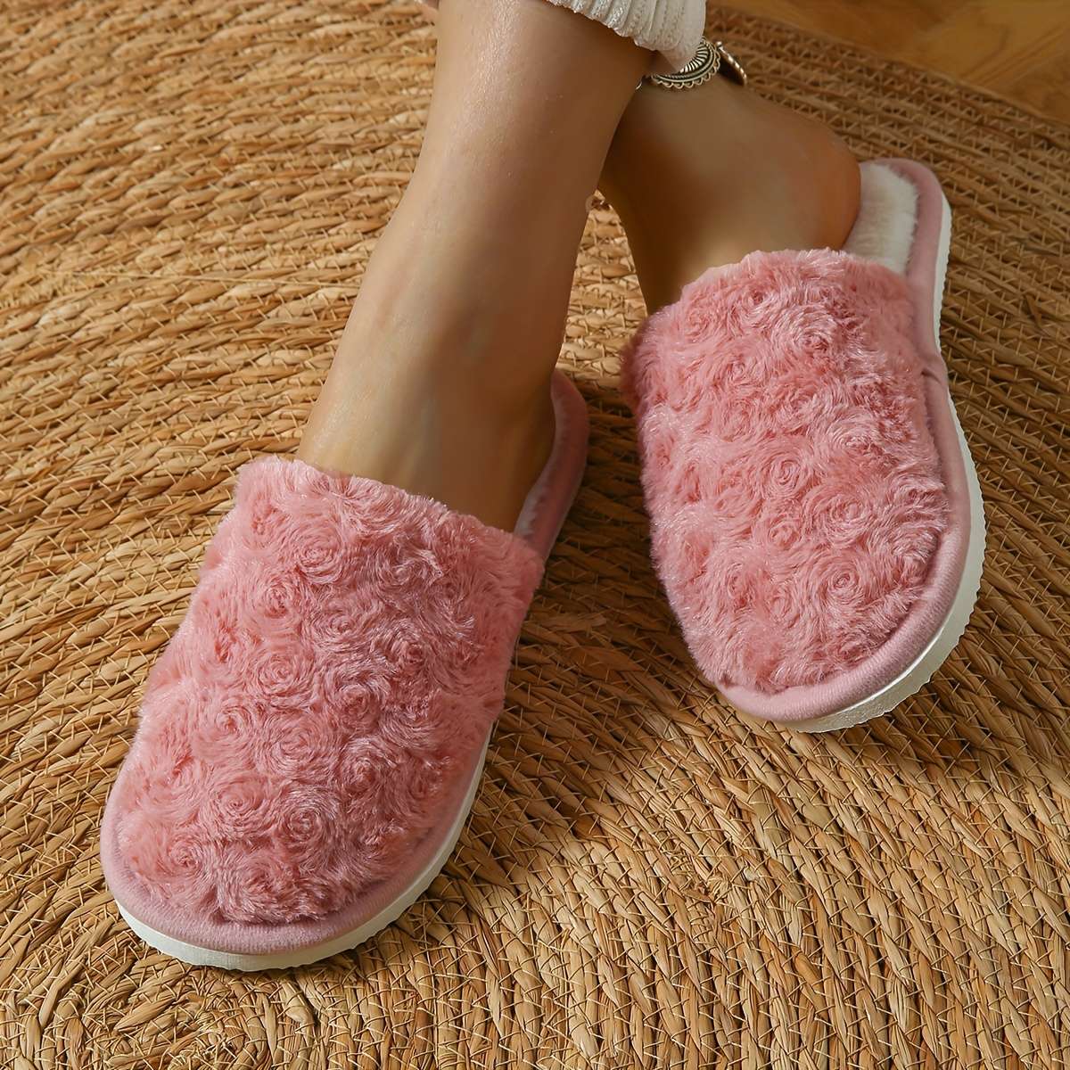 Cotton Slippers Color Grey Sizeuk 6.5-7