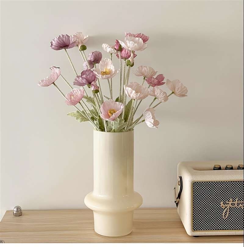 Simulated Flower Style 3 Pink  2 Light Pink  1 Purple