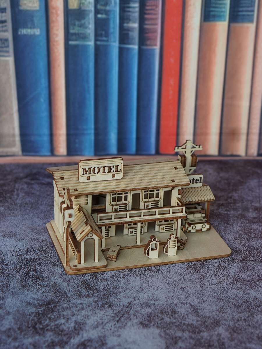 Building Toy Architectural Model Toy Set Items Motel Model