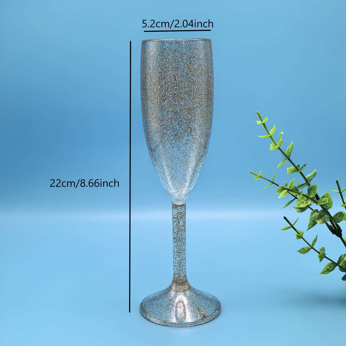 Wedding Supplies Color Flash Golden Quantity 2Pcs