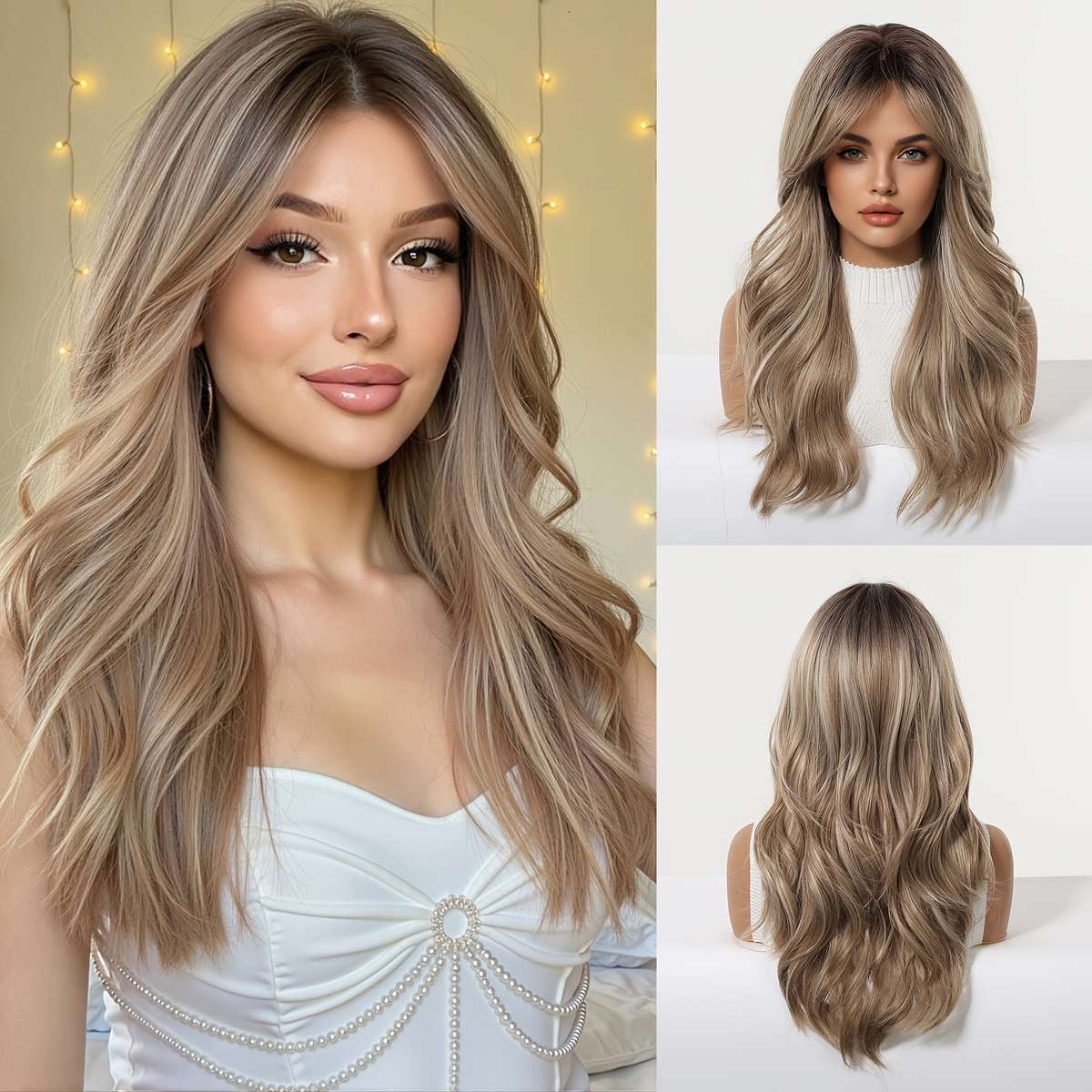 Women S Wigs Dyeing Hair Length50.8Cm