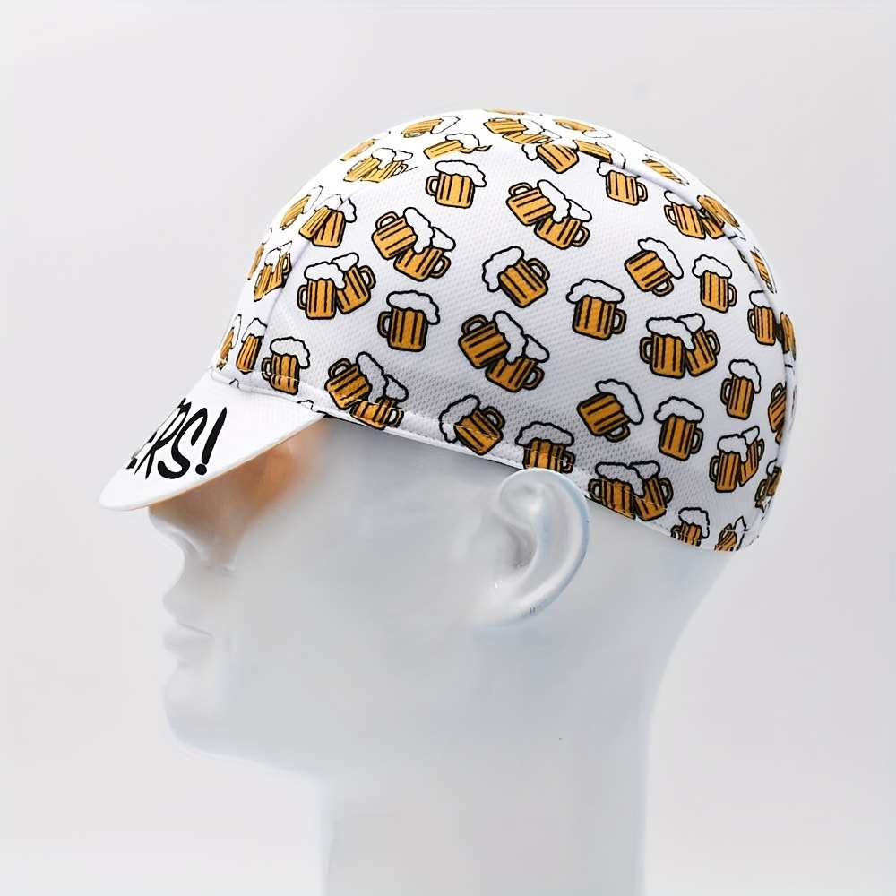 1pc Retro Beer Cycling Cap Road MTB Bicycle Hat Outdoor Sports Cap