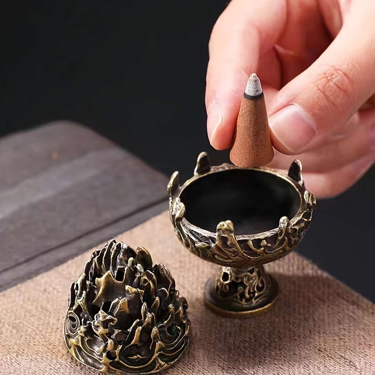 Incense Burner Color  Bronze