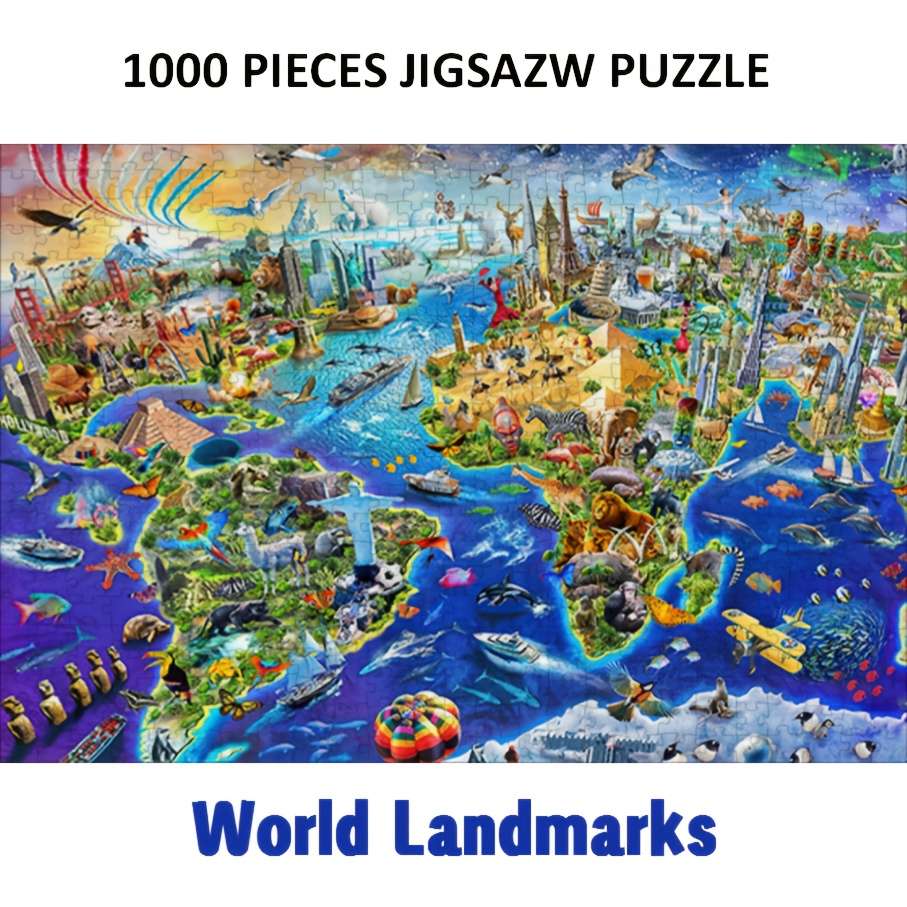 1000 Piece Mini Paper Jigsaw Puzzle