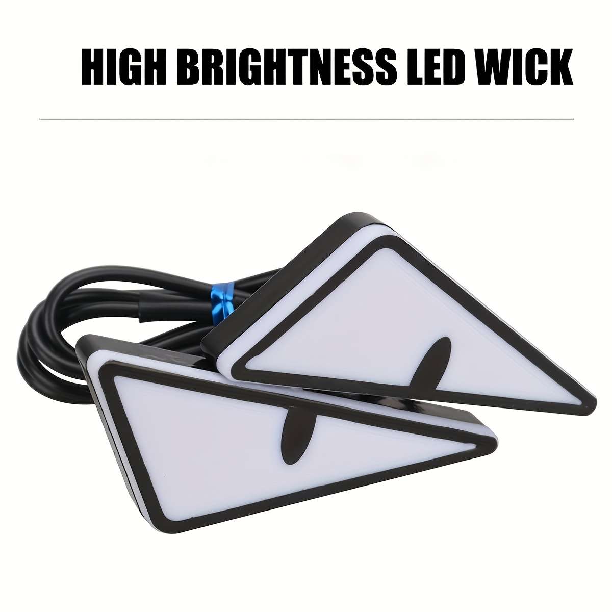 2Pcs LED Eagle Eye Lights Triangle Demon Eye Fun Atmosphere Lights