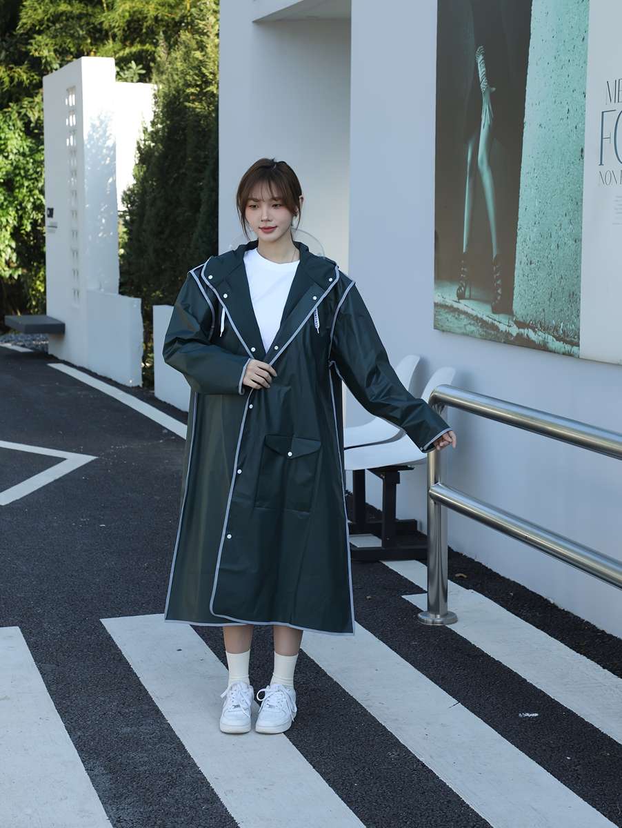 Raincoat Sky Blue Size Asian L