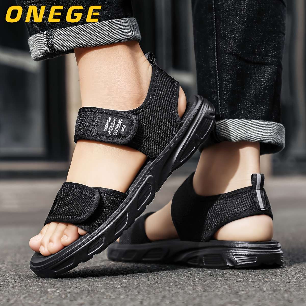 Sandals Color Black Gray Size Uk 9