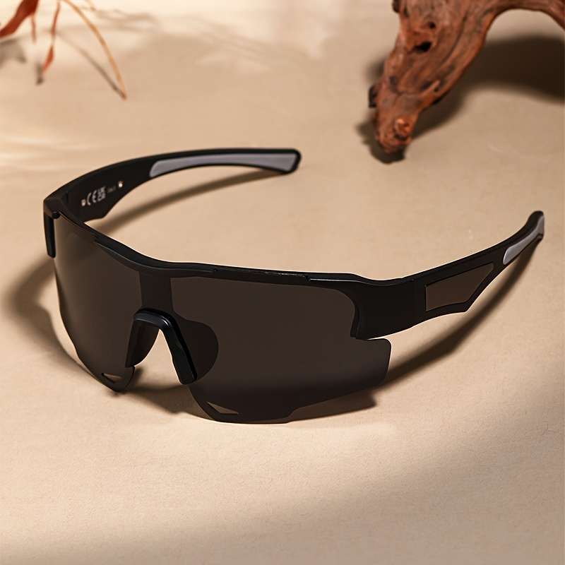 Cycling Glasses Color Orange Frame Blue Film