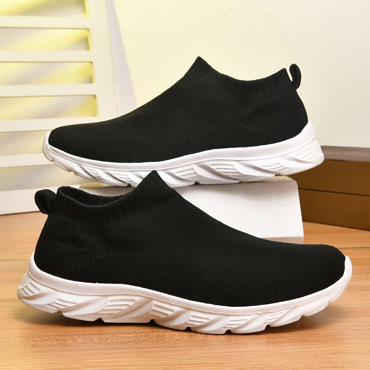 Cotton Slippers Color Black Sizeuk 7