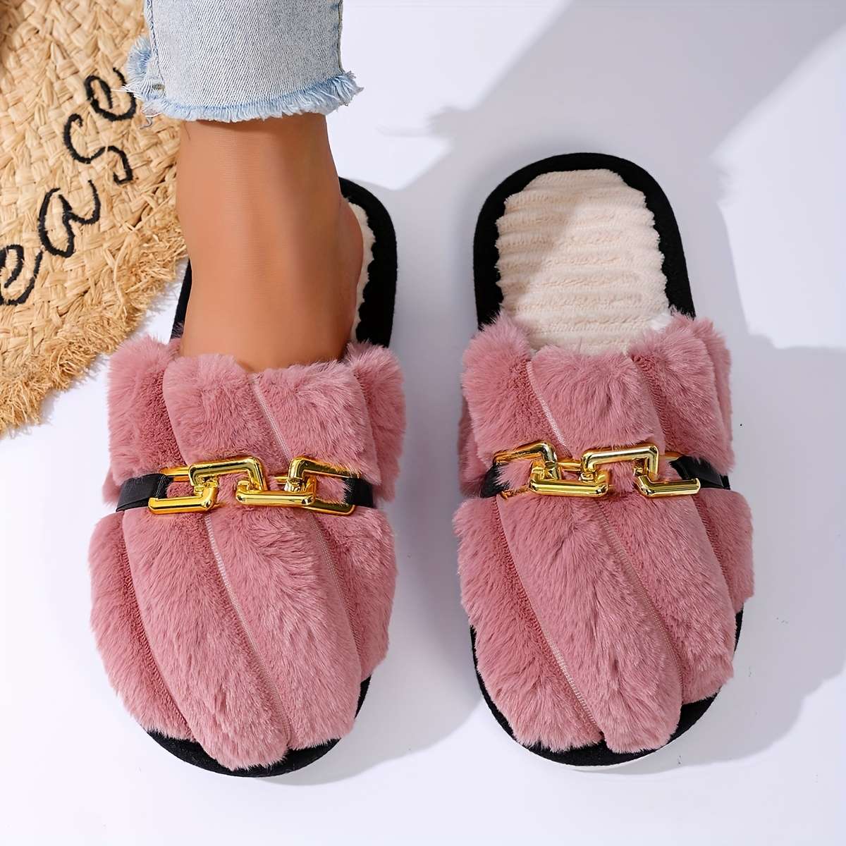 Cotton Slippers Color Tender Red Sizeuk 4.5-5