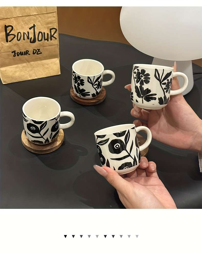 Water Cup Style Black Print