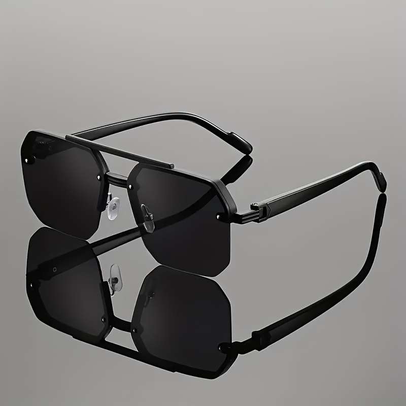 Mens Glasses Color Golden Frame Gray Orange Lens
