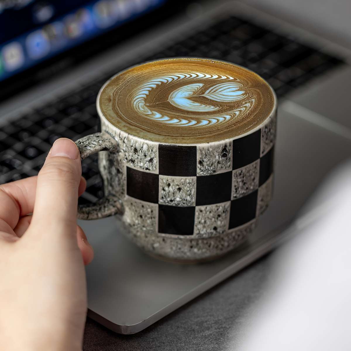Water Cup Color Black And Gray Dot Model4 Cups