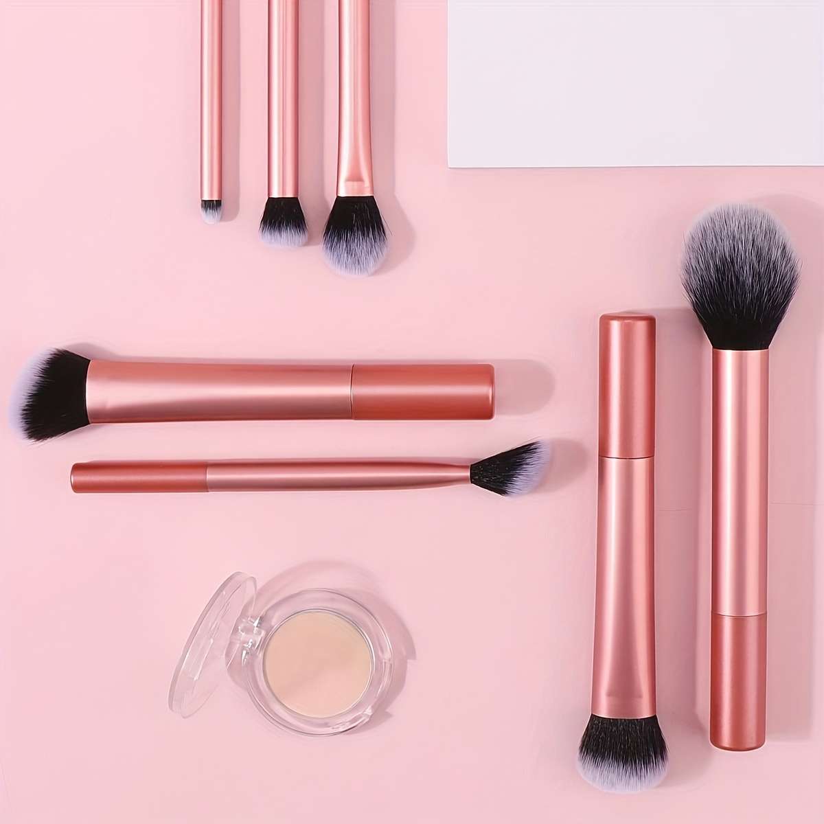 Makeup Brush Set Color 7Pcs Orange